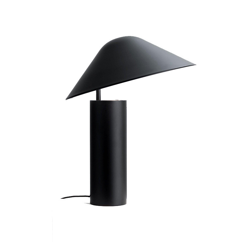 EPTL8532 Nordic Minimalist Table Lamp Iron Mushroom Head Design with E27 Base, Black/Rose Gold, 39x45cm for Home & Office