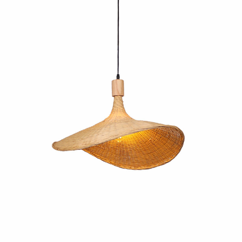 EPTL9012 Handmade Woven Rattan Pendant Light | Natural Bamboo Hanging Lamp for Dining Room, Bedroom, Cafe Decoration