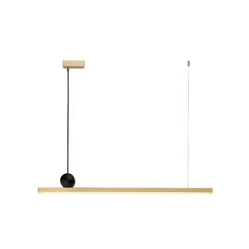 EPPL8015 Modern Linear Balance Pendant Light | Minimalist Metal and Acrylic Hanging Lamp for Dining Room, Kitchen Island, Office