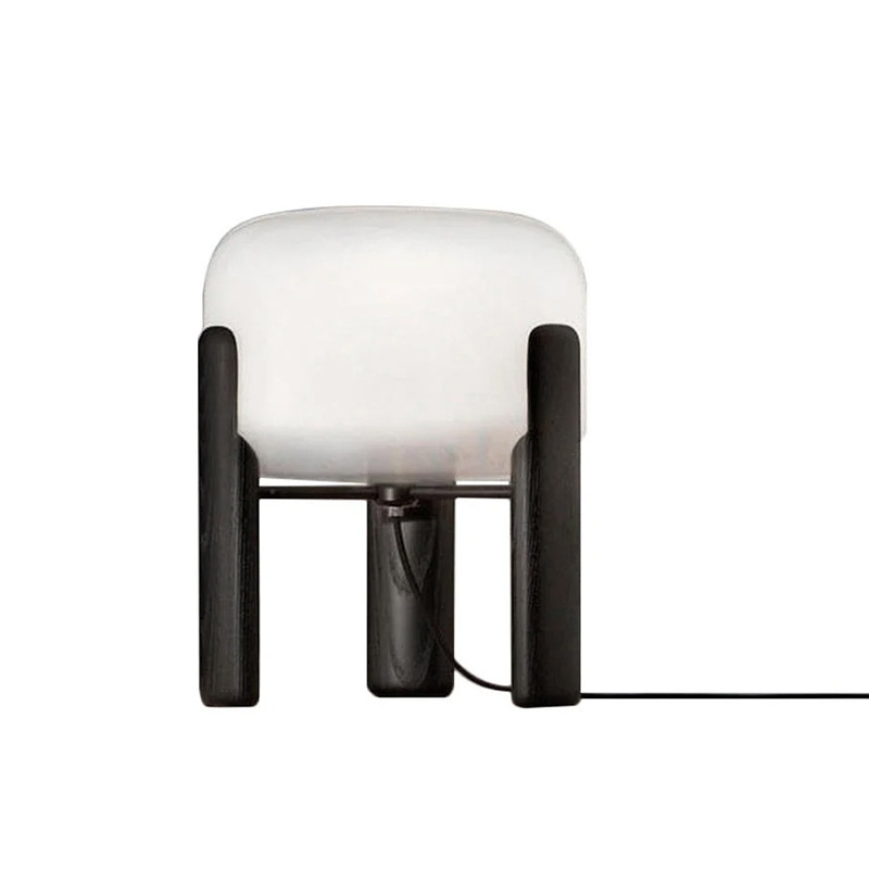 EPTL8186 Nordic Style Minimalist Wood & Frosted Glass Table Lamp