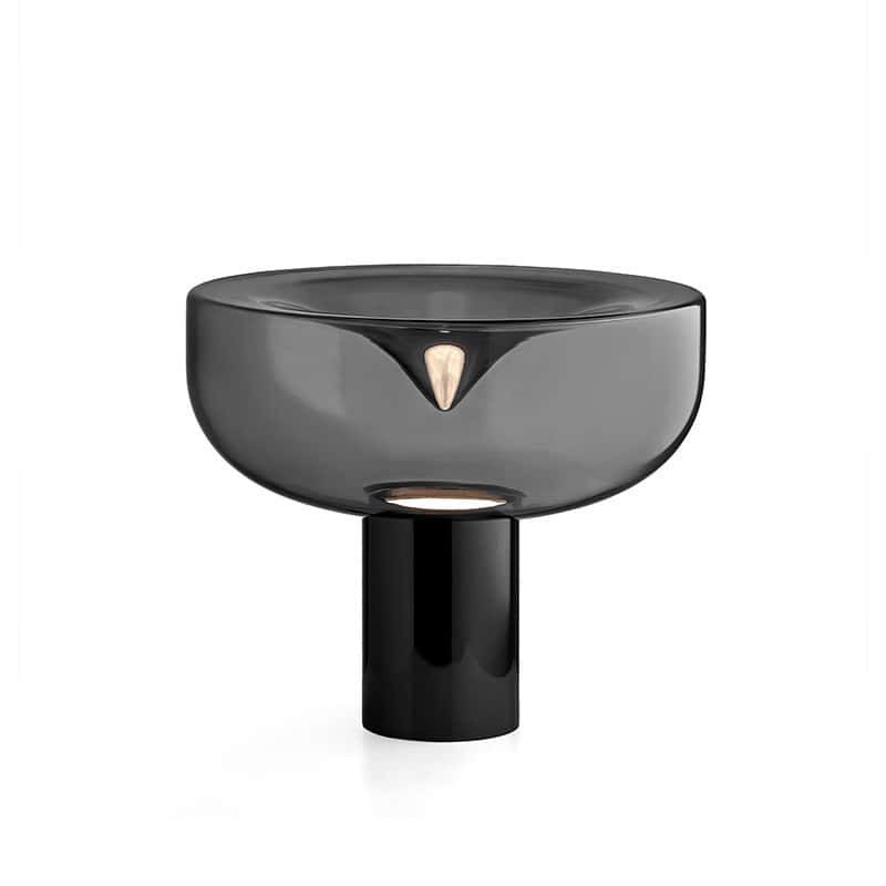 EPTL8106 Elegant Modern Glass Table Lamp with Metal Base Available in Black, Gold, and Silver for Living Rooms/Bedrooms/Offices