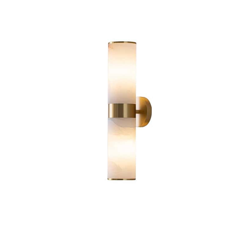 EPWL9054 Natural Marble Copper LED Wall Sconce Light Luxury Home Decor Modern Design Dimmable Indoor Wall Lamp