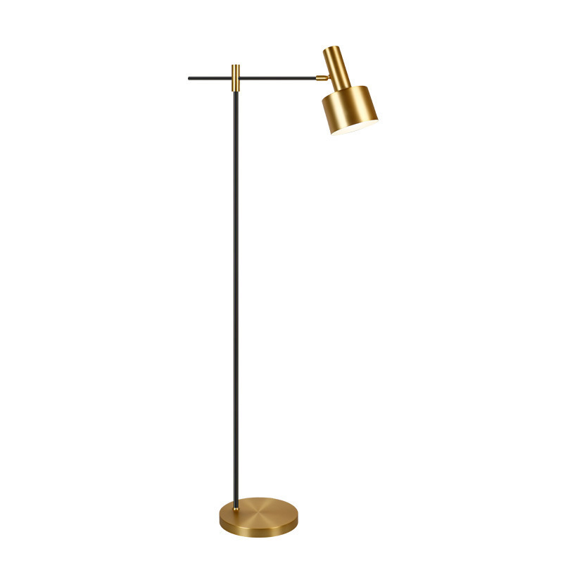 EPFL8022 Modern Gold Floor Lamp with Adjustable Head