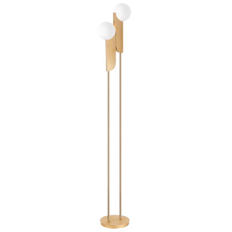 EPFL8038 Modern Artistic Double Globe Floor Lamp