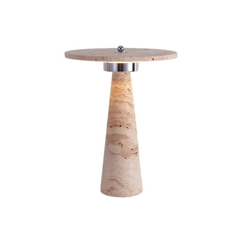 EPTL9158Designer Stone Table Lamp with Stone Disc