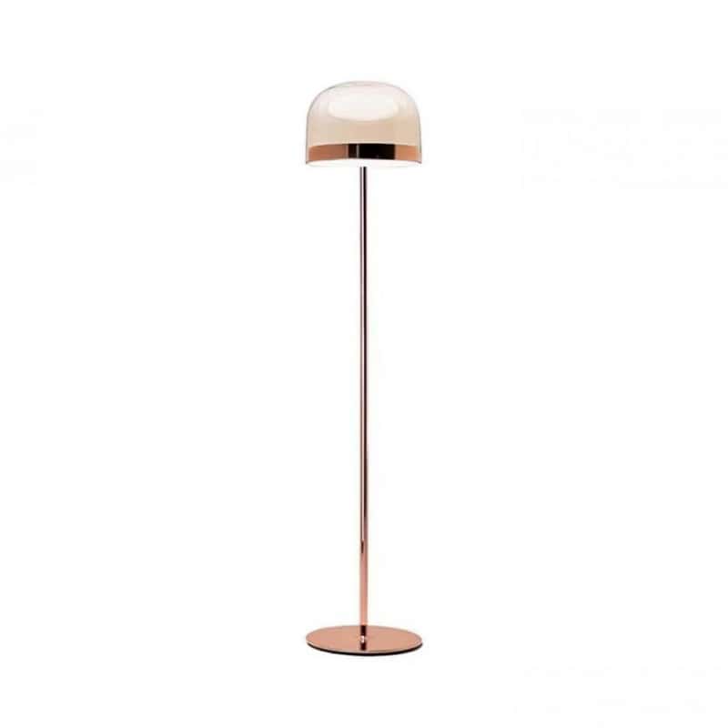 EPFL8181Designer Iron Art Standing Light with Dome Lampshade for Living Room Bedroom Hotel