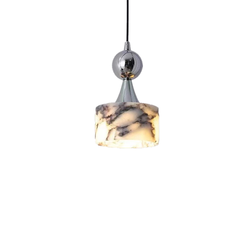 EPPL9202Modern Marble and Metal Pendant Light