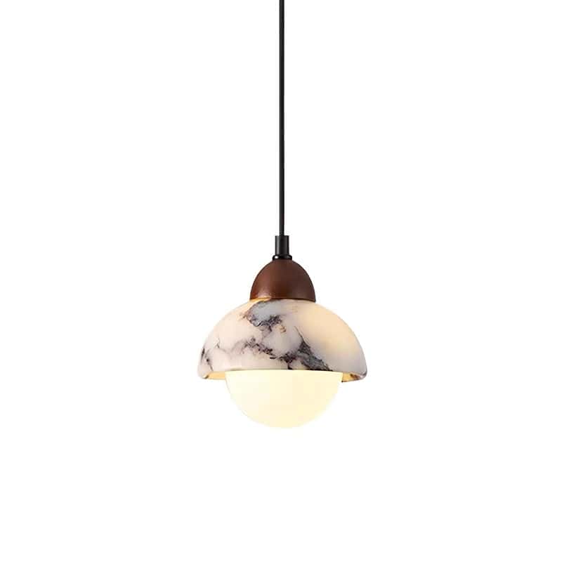 EPPL9210Natural Marble Lampshade Adjustable Hanging Height