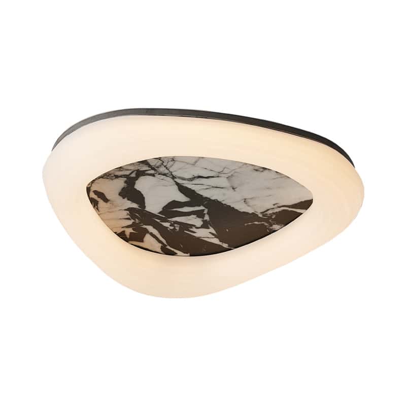 EPCL9211Irregular Marble Ceiling Light Natural Stone LED Flush Mount Lamp