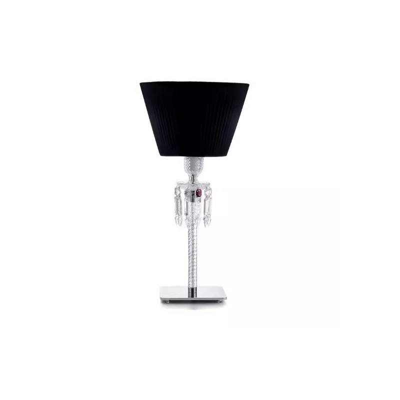 EPTL9215Luxury Table Lamp with Black Fabric Shade Crystal Decorative Desk Light