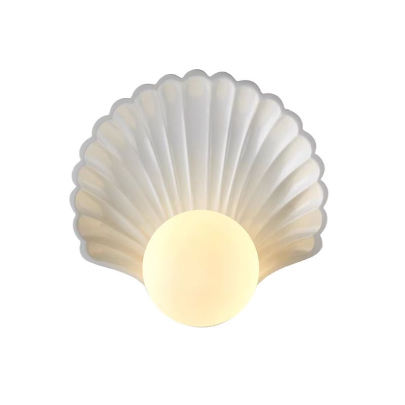 EPWL9286Modern Nordic Shell Wall Lamp Glass LED Wall Light Decorative Sconce