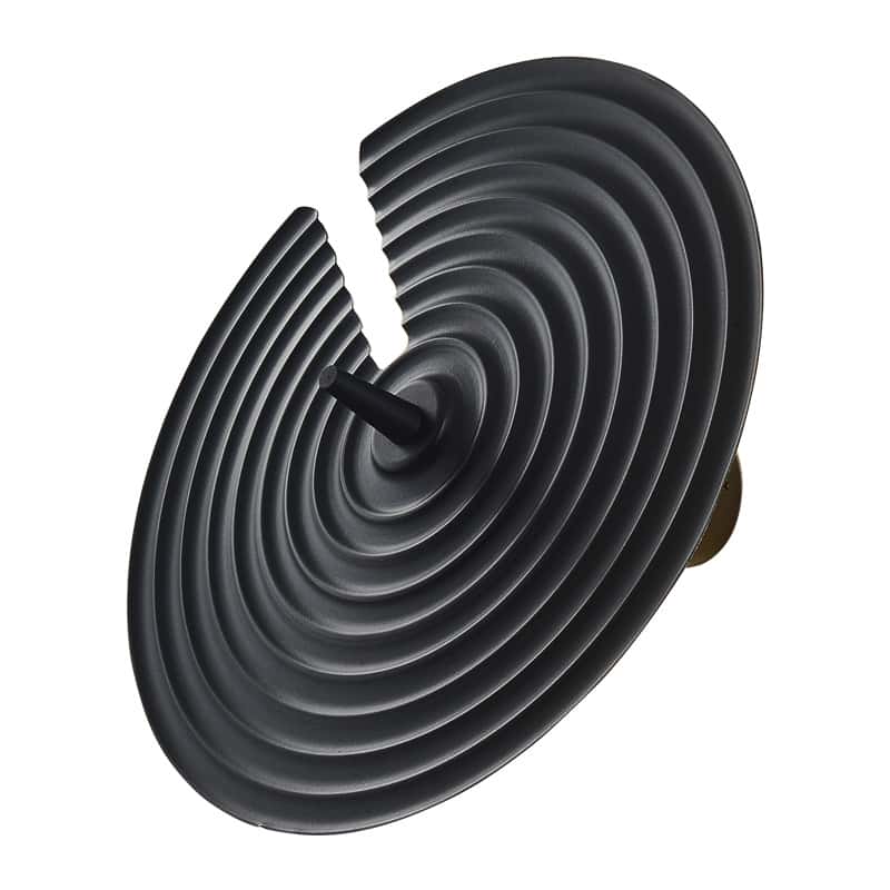 EPWL0347Modern Black LED Wall Lamp Spiral Pattern Decorative Sconce