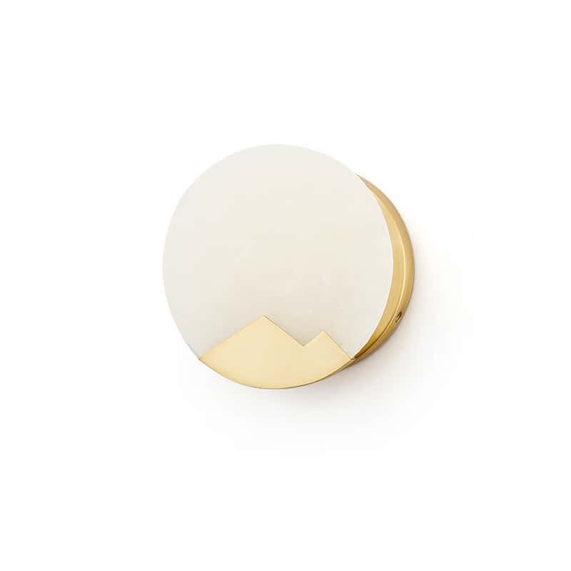 EPWL0358Luxury Alabaster and Brass LED Wall Lamp
