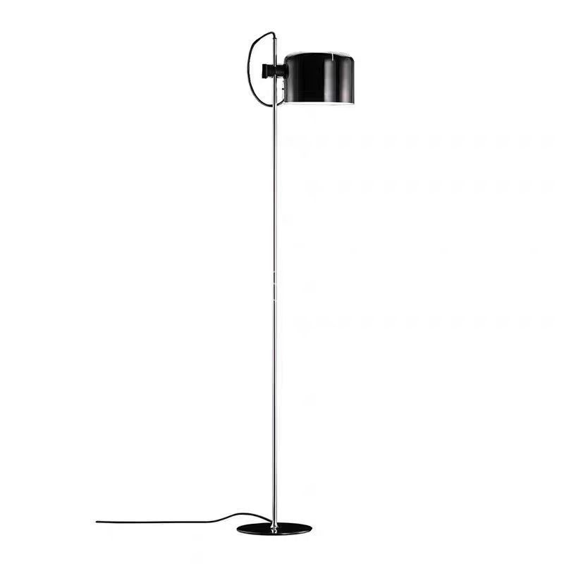 EPFL0370Modern Adjustable Black Floor Lamp Sleek Task LED Standing Light