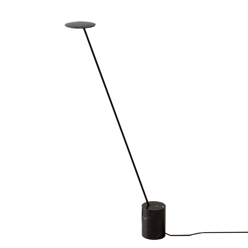 EPFL0414Ultra Slim Modern LED Floor Lamp with Black Marble Base
