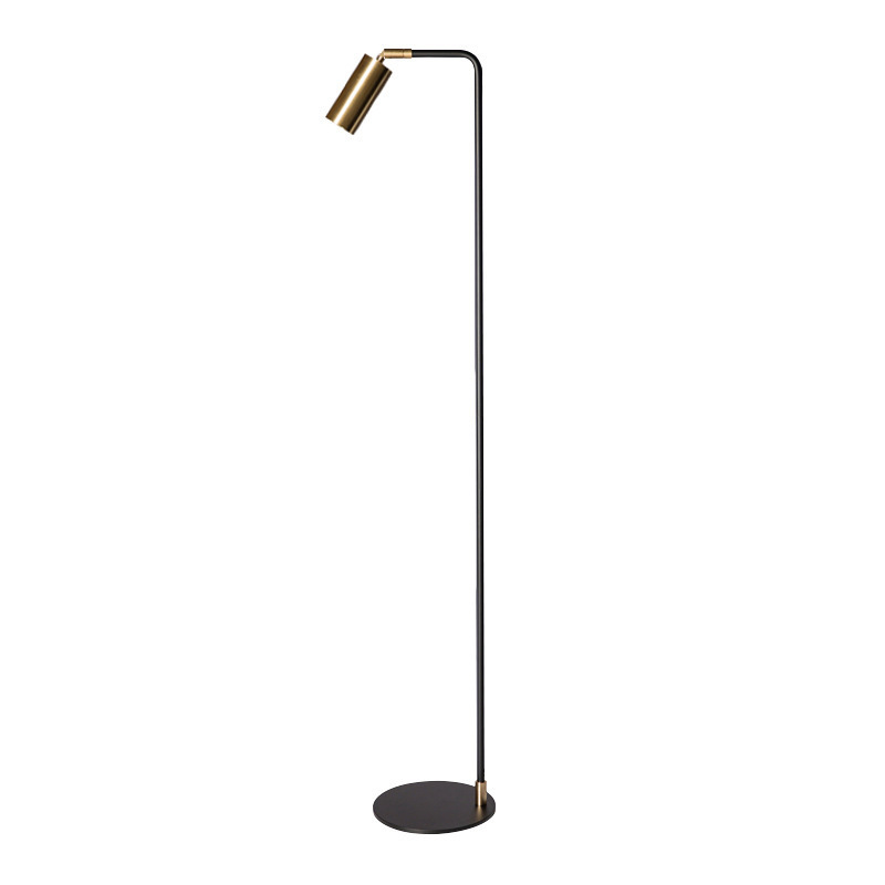 EPFL0444Minimalist Black and Gold Floor Lamp