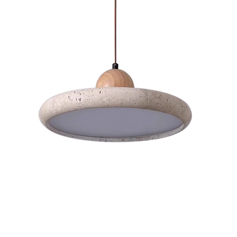 EPPL0454Natural Travertine Stone Pendant Light
