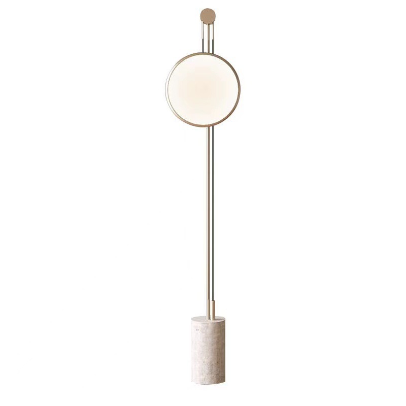 EPFL0470Luxury Round Floor Lamp with Marble Base