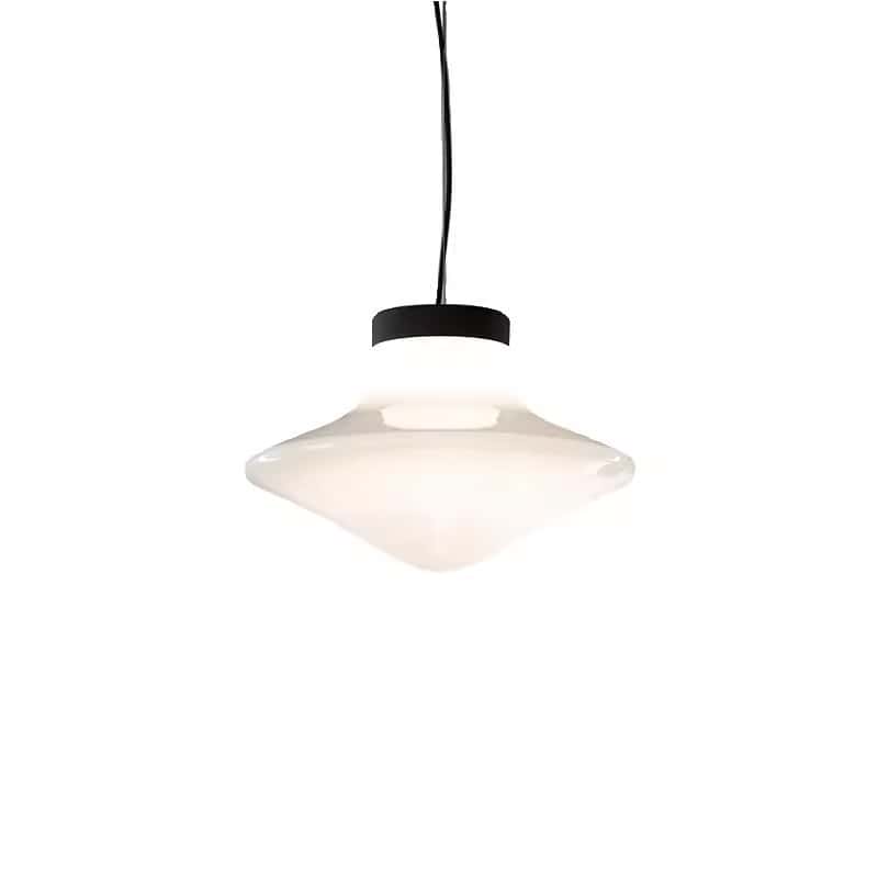 EPPL0482Modern White Glass Pendant Lamp Frosted LED Hanging Light
