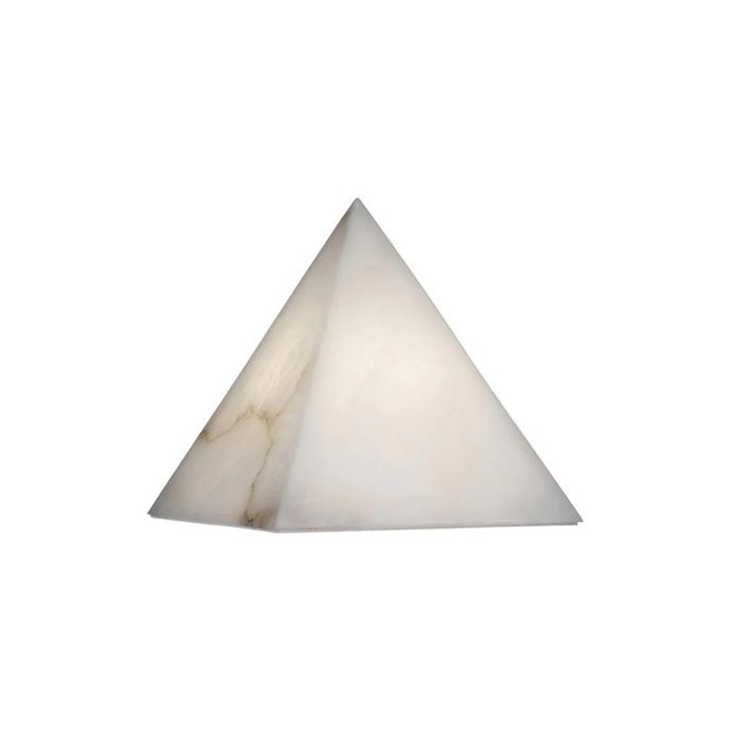 EPTL0535Modern Pyramid Table Lamp Alabaster Light 