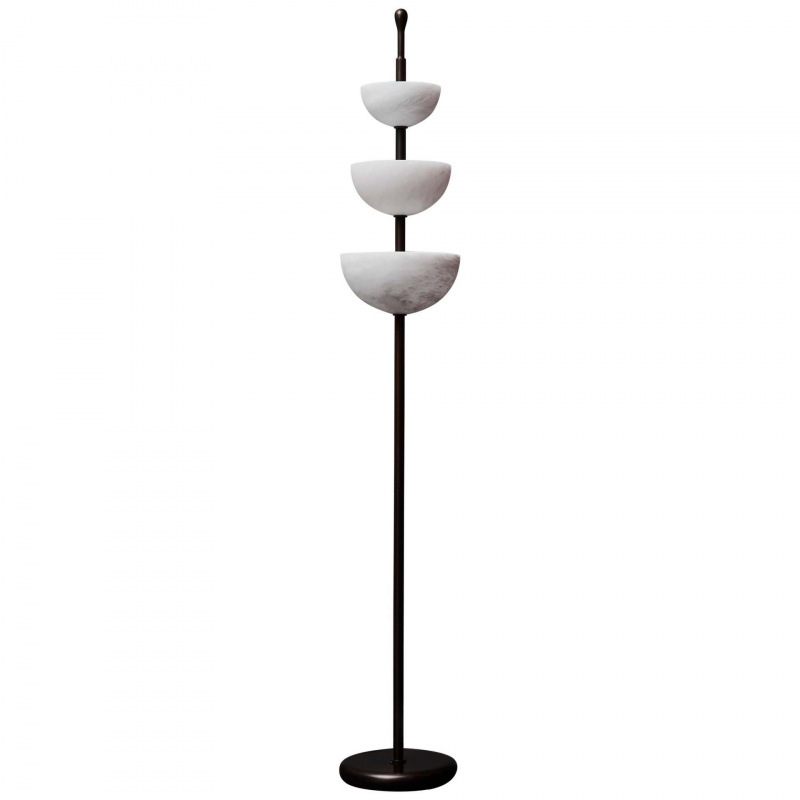 EPFL0563Alabaster Floor Lamp with Multi Shade Design