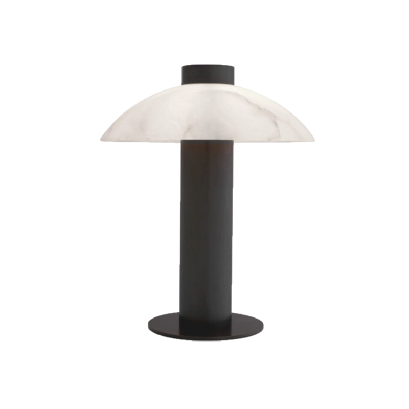 EPTL0566Alabaster Table Lamp with Metal Base