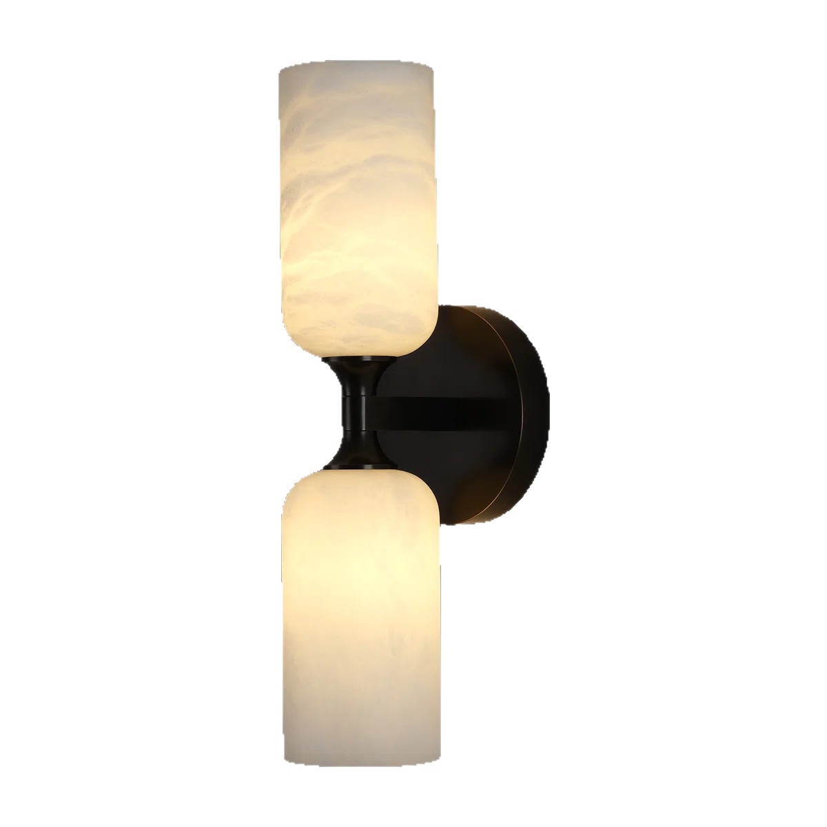 EPWL0569Alabaster Wall Lamp with Double Light Design
