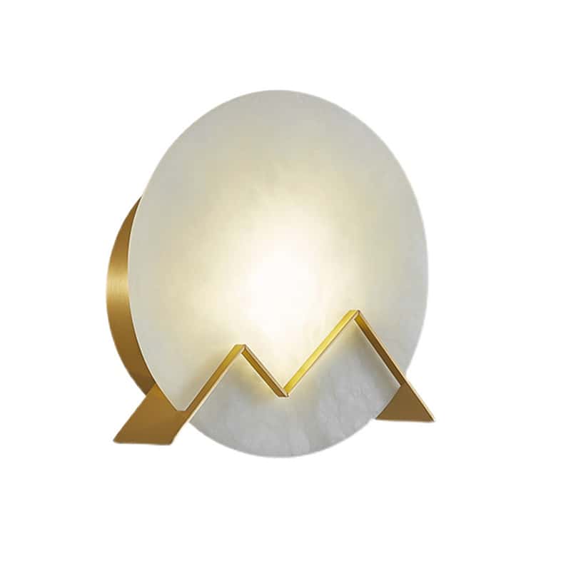 EPWL0582Luxury Brass and Alabaster Wall Lamp