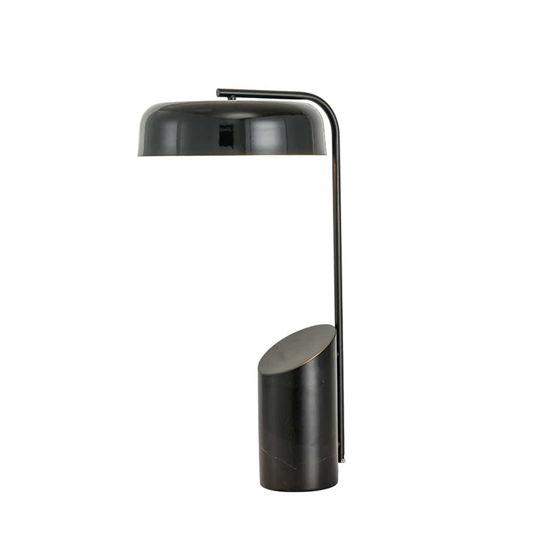 EPTL0594Modern LED Table Lamp, Marble Base with Black Metal Shade and Elegant Design