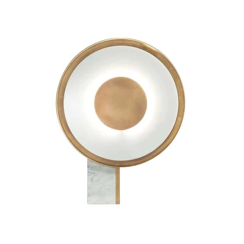 EPTL0598Modern Marble Base with Metal and Acrylic Circular Shade