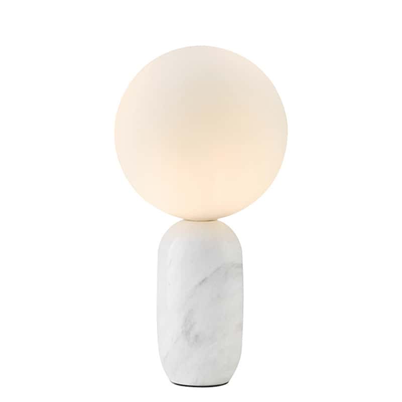 EPTL0605Marble Base Table Lamp with Frosted Globe Shade