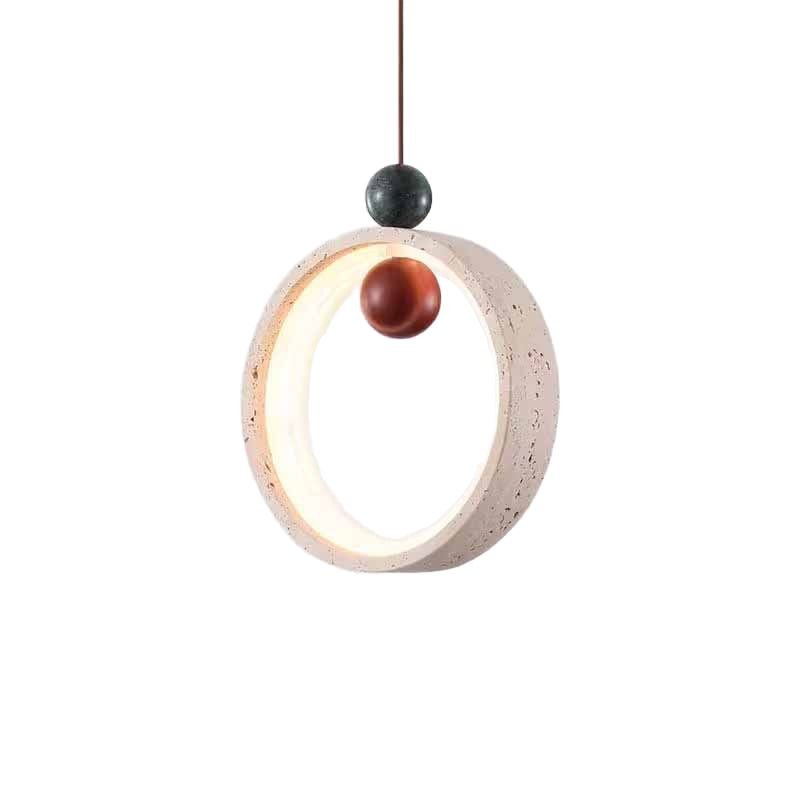 EPPL0618Modern Round Ring Pendant Light Warm LED Hanging Lamp
