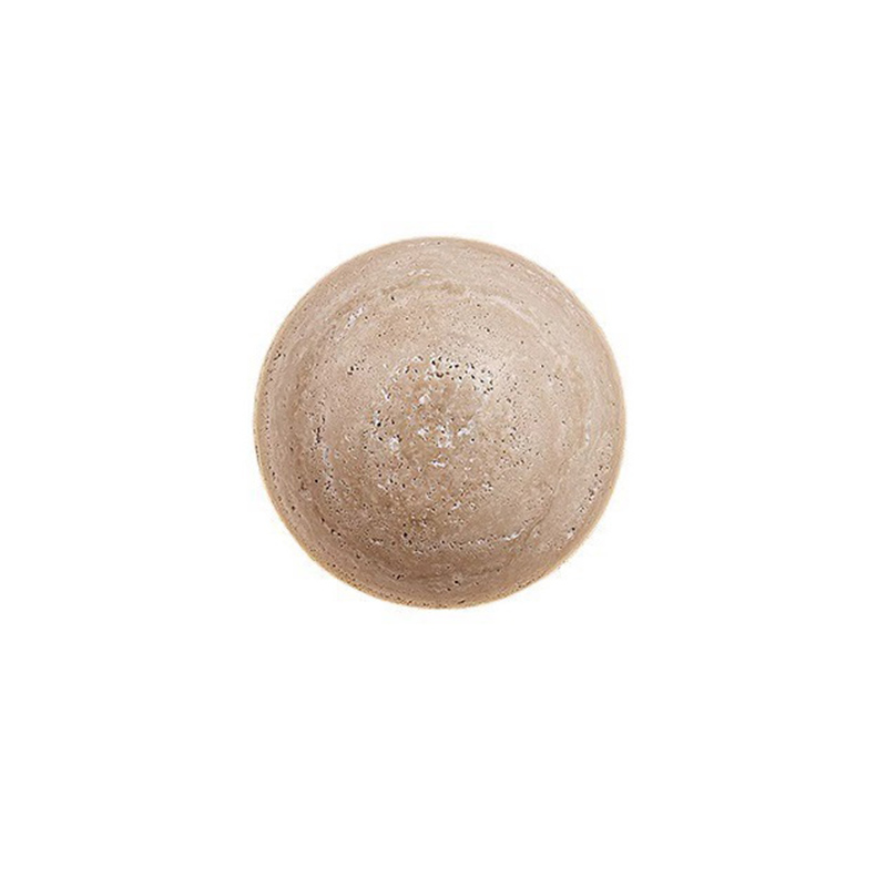 EPWL0645Luxury Round Travertine Wall Light Natural Stone Decorative LED Wall Lamp