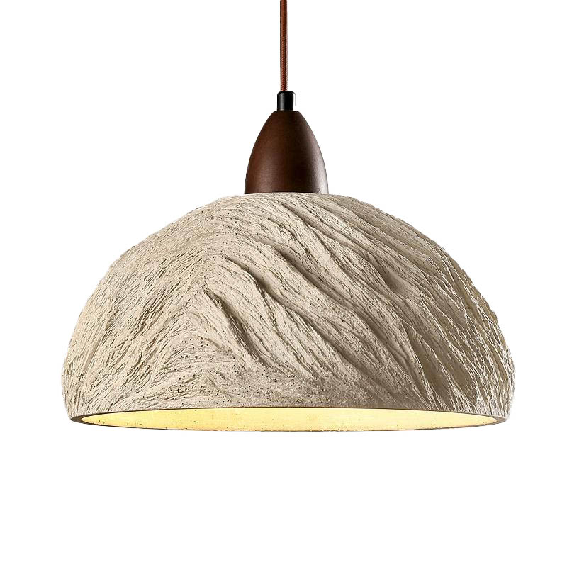 EPPL0650Modern Textured Stone Pendant Light Nordic Decorative Dome Hanging Lamp