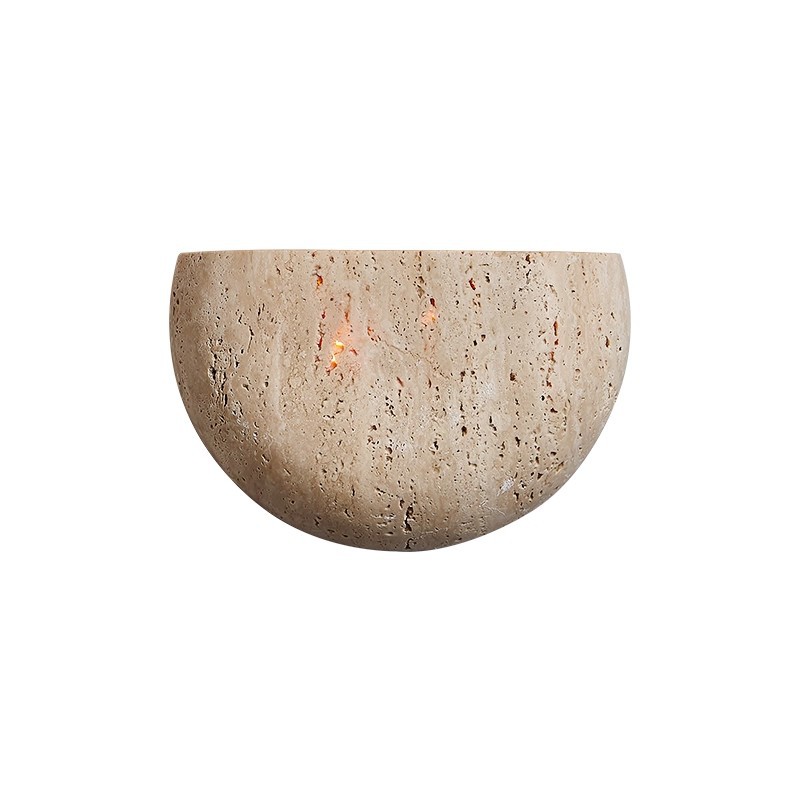 EPPL0654Modern Natural Stone Wall Light Half Round Indoor Decorative Wall Lamp