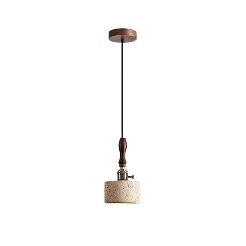 EPPL0658Natural Travertine Pendant Light Nordic Stone Hanging Lamp
