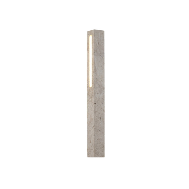 EPWL0667Modern Travertine Linear Wall Light Minimalist Stone Wall Sconce