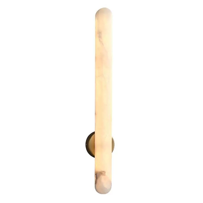 EPWL0673Modern Alabaster Linear Wall Lamp Natural Stone Wall Light Luxury Vertical Wall Sconce