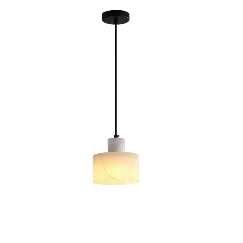 EPPL0677Modern Alabaster Pendant Light Marble Effect Ceiling Hanging Lamp