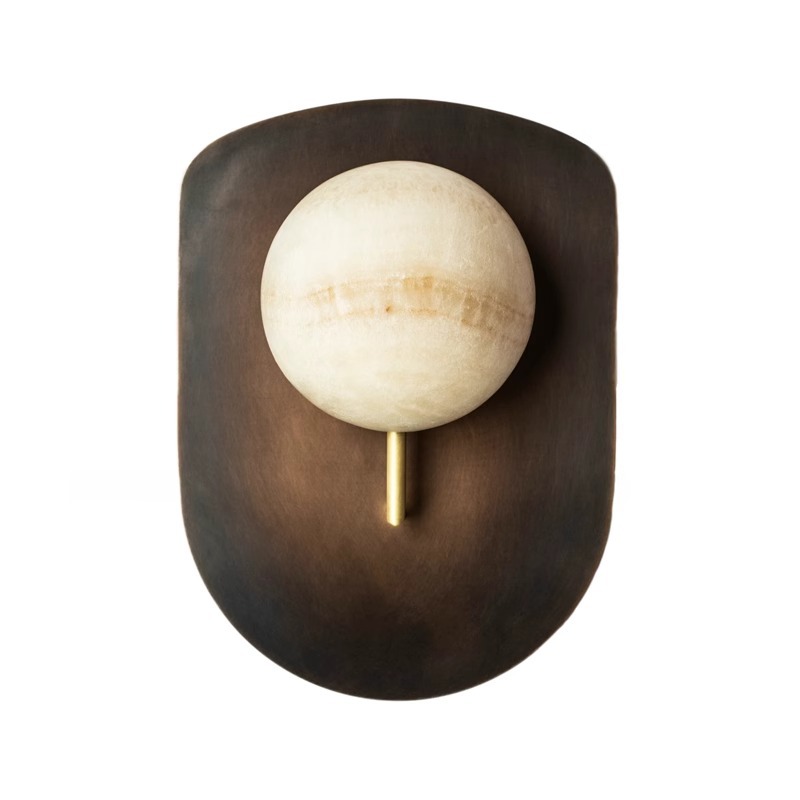 EPWL0697Modern Marble Globe Wall Lamp Stone Wall Sconce Decorative
