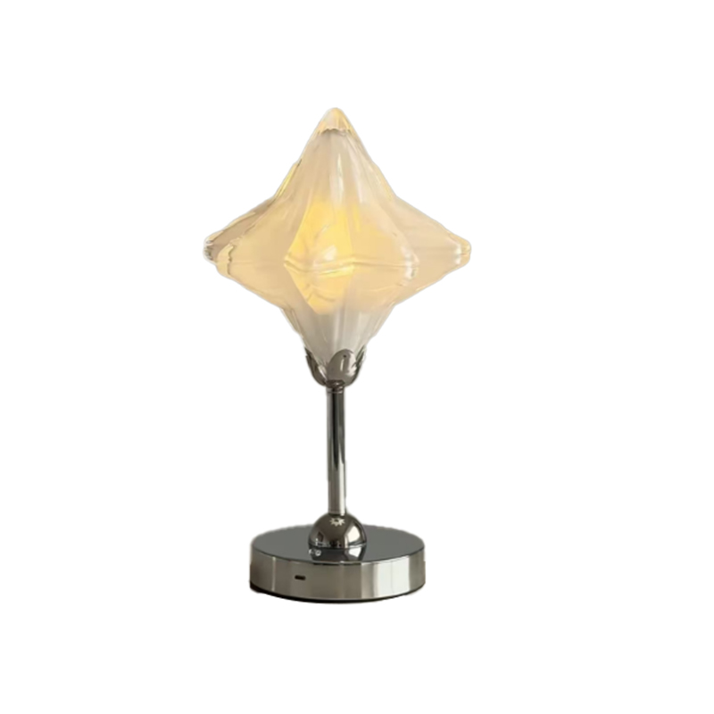 EPTL0774Star Table Lamp, Retro Glass & Chrome Accent Lighting