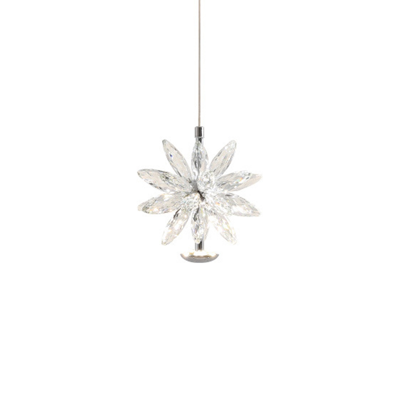 EPPL0776Modern Crystal Flower Pendant Light
