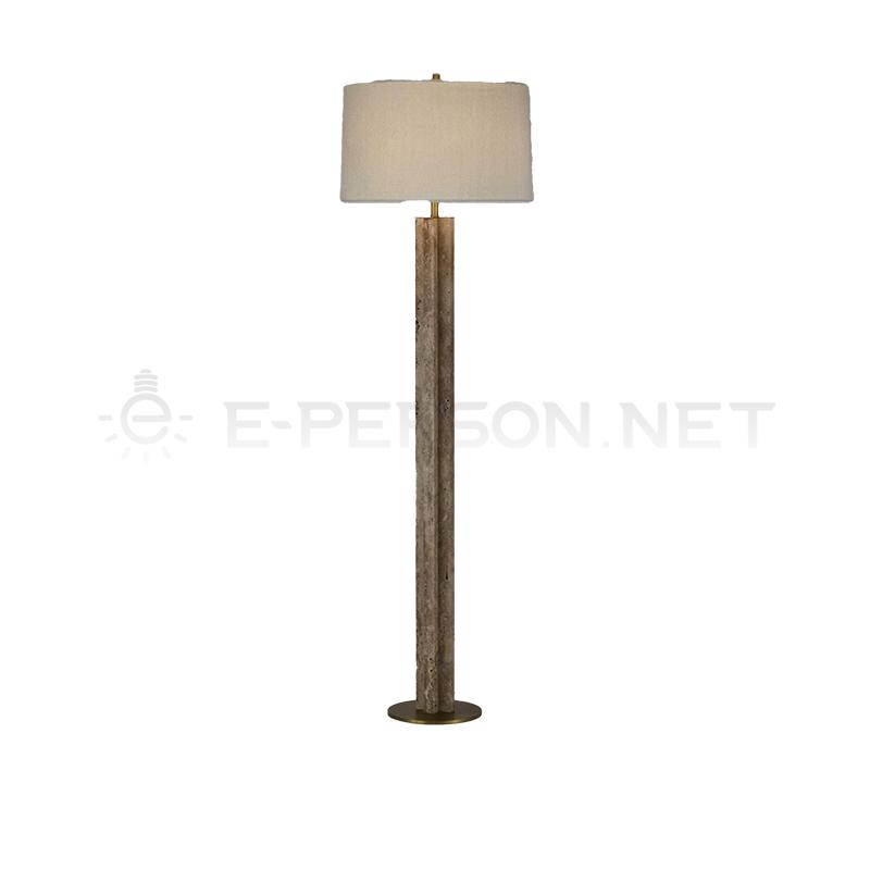 EPFL1007Modern Travertine Floor Lamp