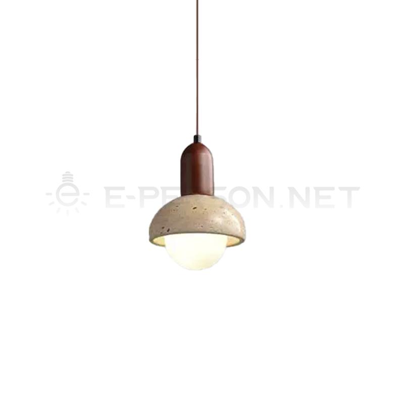 EPPL0946Japanese Wabi Sabi Travertine Pendant Light
