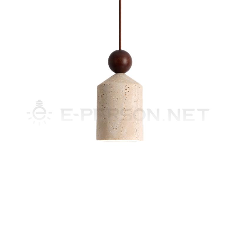 EPPL0957Modern Travertine Pendant Light Natural Stone Hanging Lamp