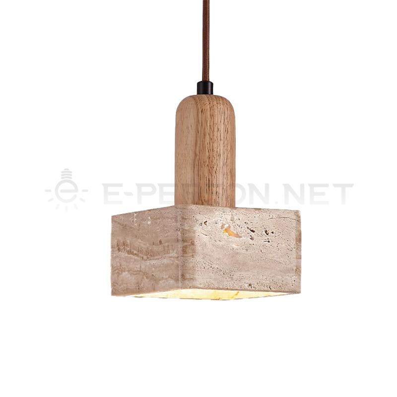 EPPL1041Modern Natural Travertine Pendant Light