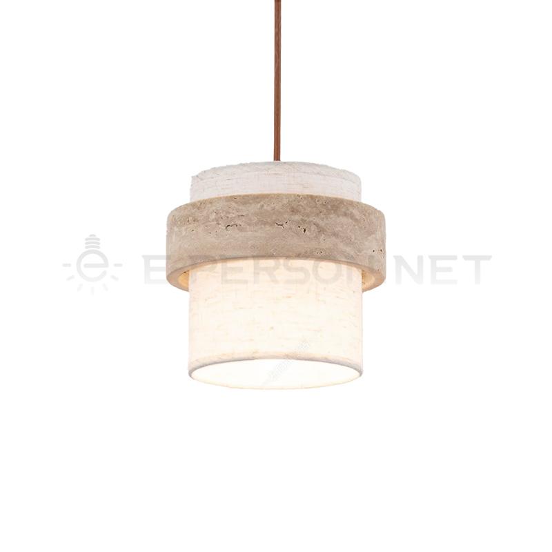 EPPL1064Natural Travertine Pendant Light