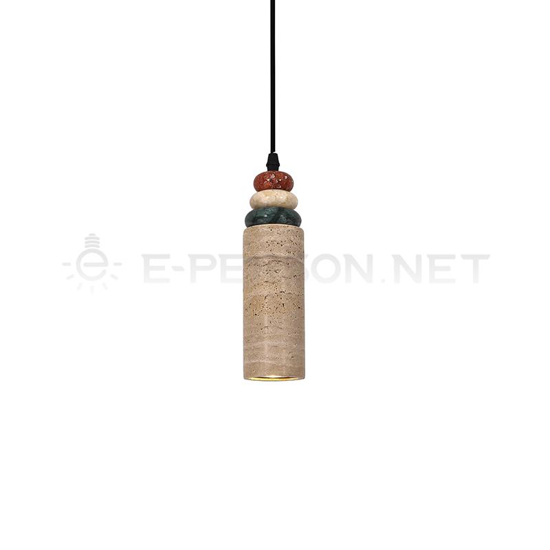 EPPL1065Natural Travertine Pendant Light