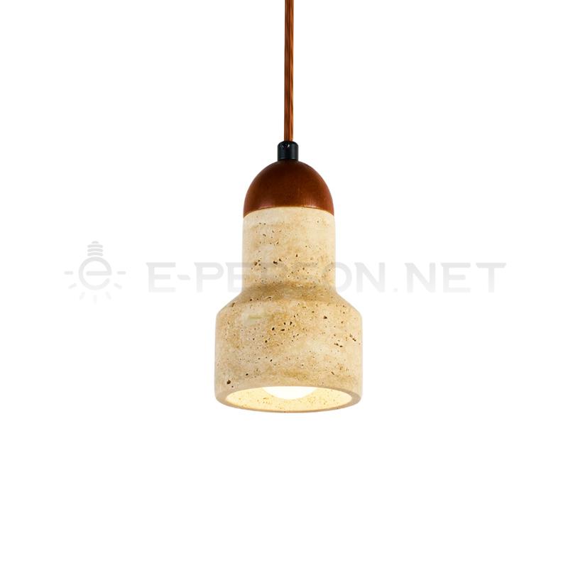 EPPL1081Natural Travertine Pendant Light
