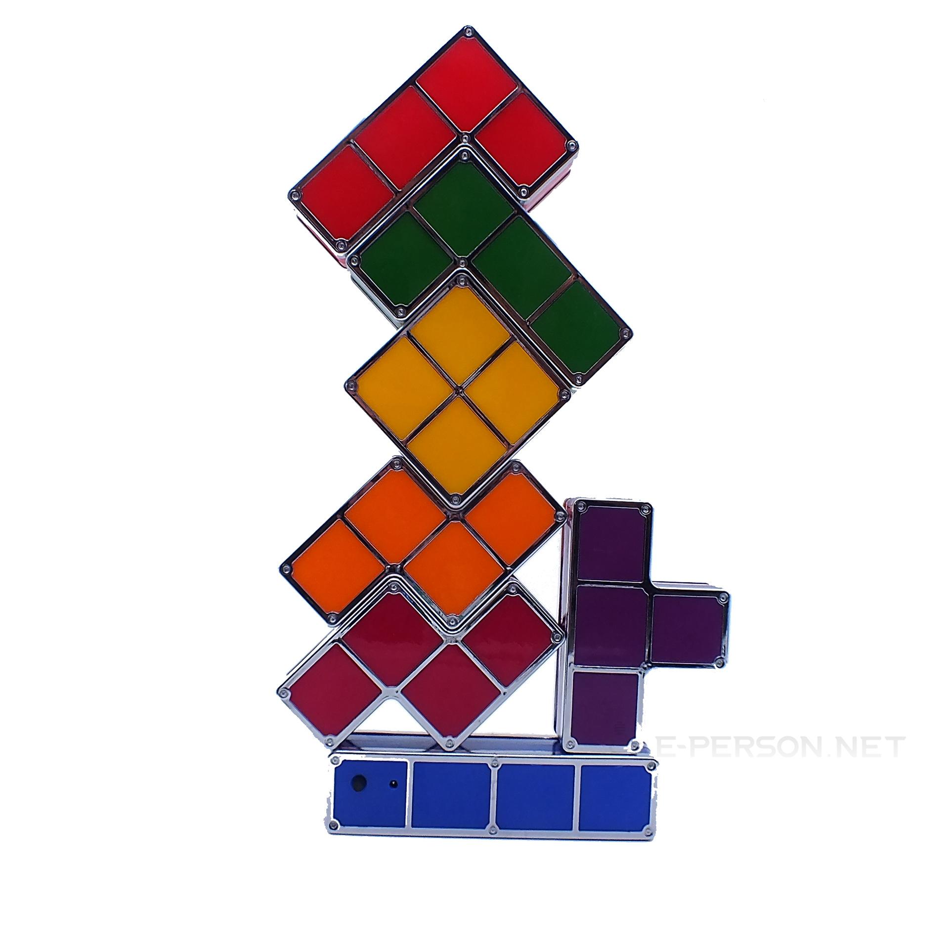 EPTL0948 7 Colors Stackable Night Light, DIY Gaming Lamp, Puzzle Novelty LED Night Light